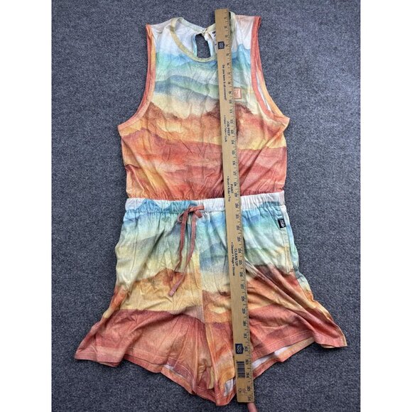 Picture Organic Romper Womens Medium Rainbow Ombre Sleeveless Drawstring Keyhole - Picture 5 of 8